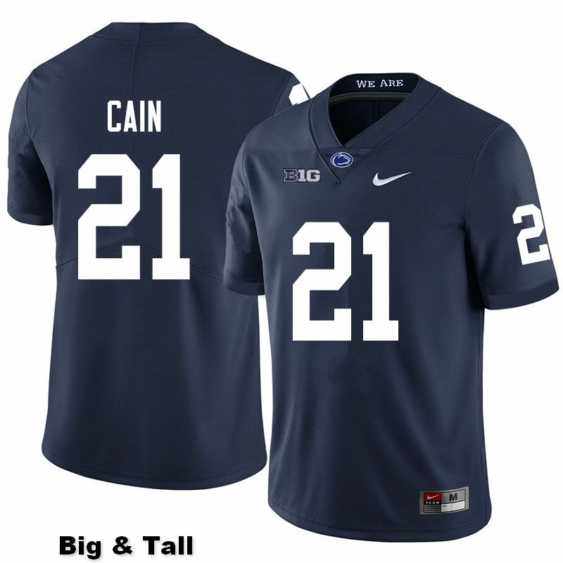 NCAA Nike Men's Penn State Nittany Lions Noah Cain #21 College Football Authentic Big & Tall Navy Stitched Jersey RME7298CQ